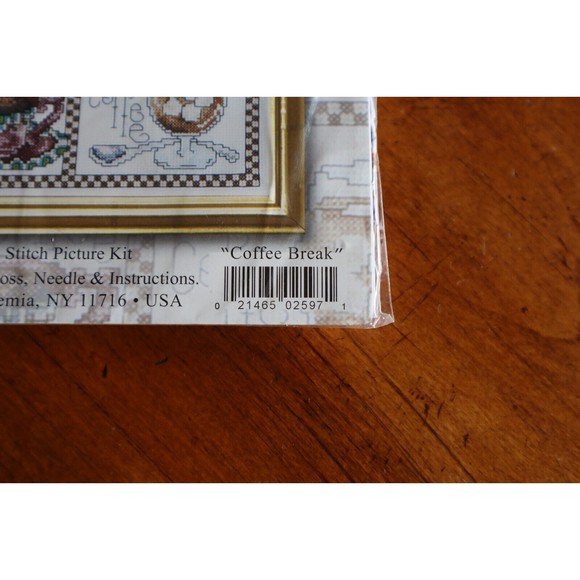 Design Works Crafts 12x16" Counted Cross Stitch Coffee Break Iced Latte Mocha Cu - Picture 5 of 8
